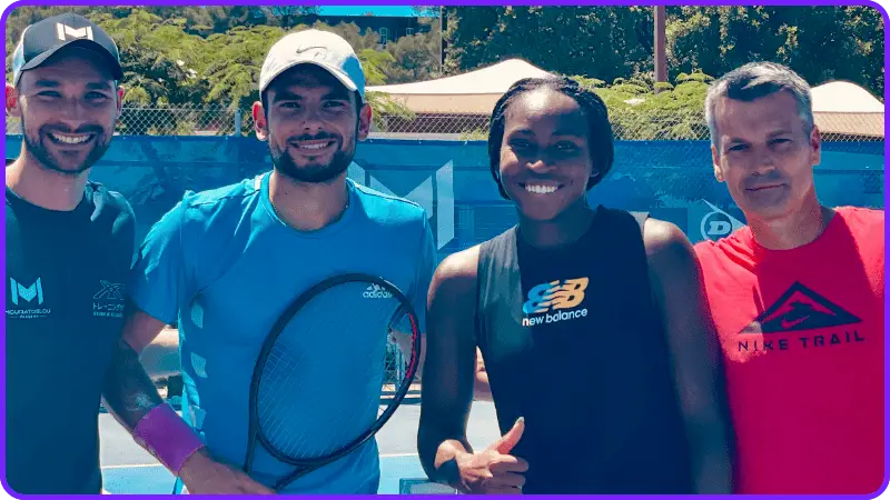 Dorian Martinez entraînement super mental Tennis Coco Gauff Us Open PNP